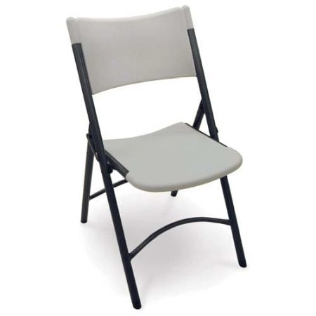 McCourt 21020FB Series 5 Fanback Stackable Folding Chair/ Single Black 